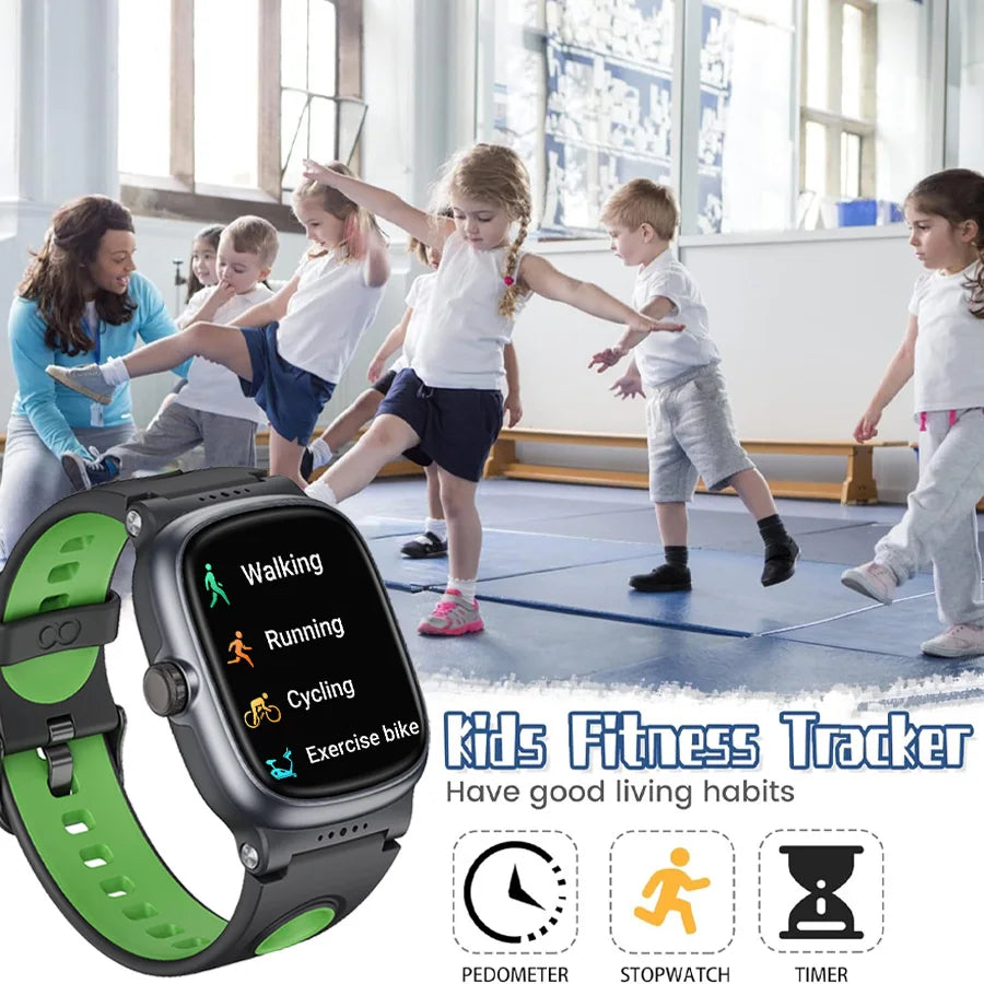 Smart Watch for Children 4-15 Years Old with 20 Games, Camera Control Alarm Clock Music Player Pedometer Birthday Gift (Blue)