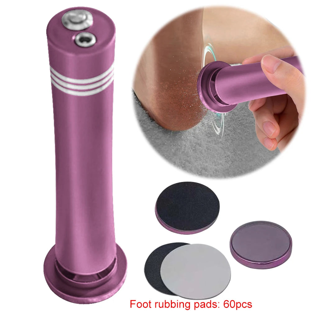 Electric Pedicure Foot Calus Remover Tool with 60 pcs Sandpaper Discs Electronic Foot File Grinder for Dead Skin