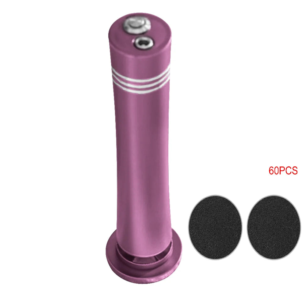 Electric Pedicure Foot Calus Remover Tool with 60 pcs Sandpaper Discs Electronic Foot File Grinder for Dead Skin