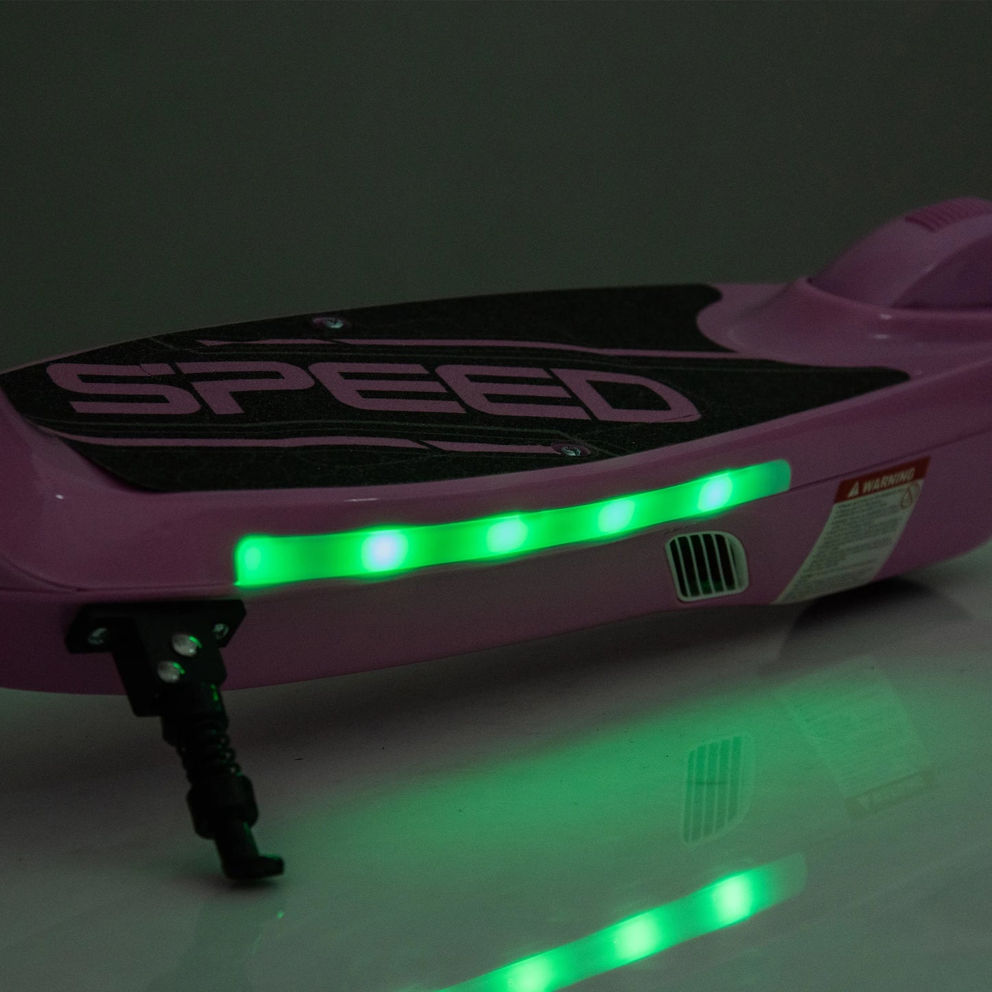 Electric Scooter for Kids Ages 6+, Max 13 Miles & 7 MPH Speed, Colorful LED Lights, Pink