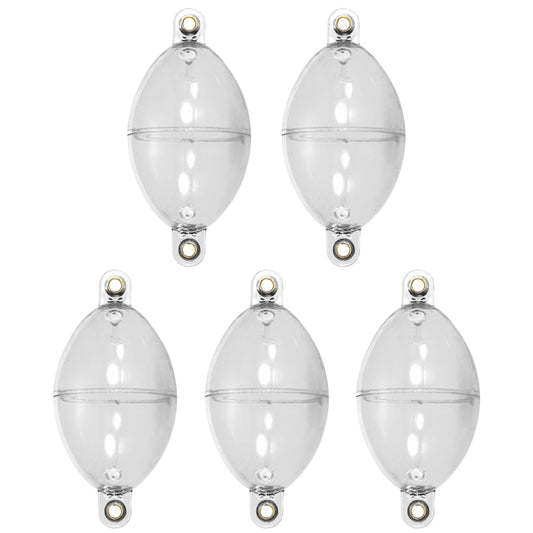 5Pcs Plastic Water Injection Bubble Floats Hollowed Ball Fishing Floating Bobber Fishing Accessories for Outdoor Tool