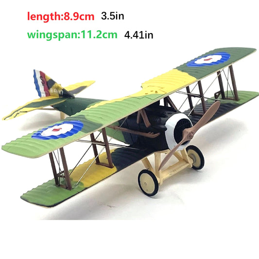 1/72 scale WWI French Air  Force SPAD S.XIII Biplane Propeller Fighter Model Plane Double Wings Airplane Models For Collections