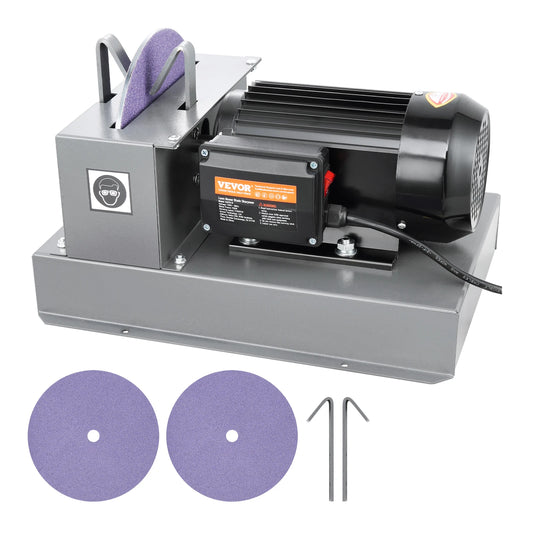 SucceBuy Lawn Mower Blade Sharpener 750W Lawnmower Blade Grinder 9-inch Ceramic Grinding Wheel Bench Mower Sharpening Machine