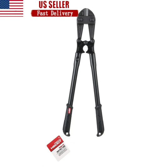 18 Inch Bolt Cutter Heavy Duty Tool 3 Point Pivot Mechanism CRMO Jaw Forged Handle Non Slip Grip Wire Mesh Rods Chains Bars