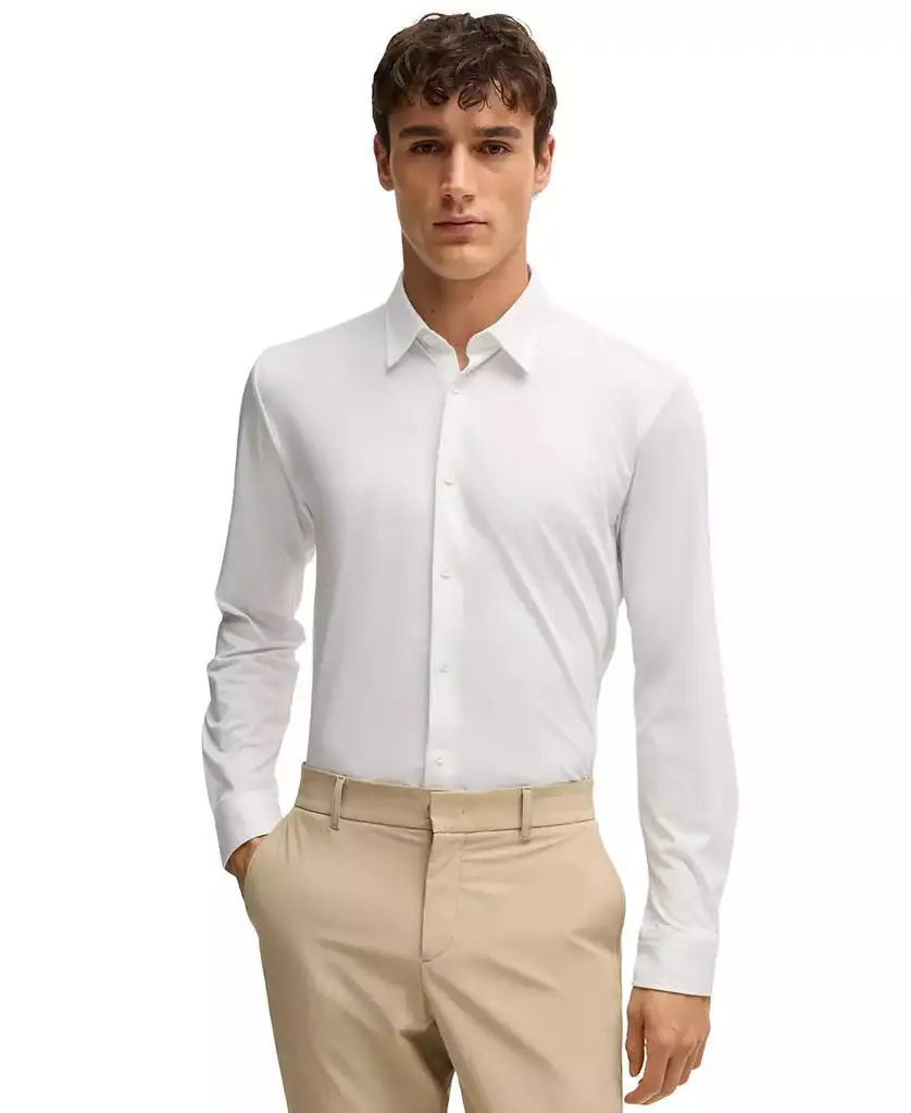 Hugo Boss | Men's Slim-Fit Performance-Stretch Shirt