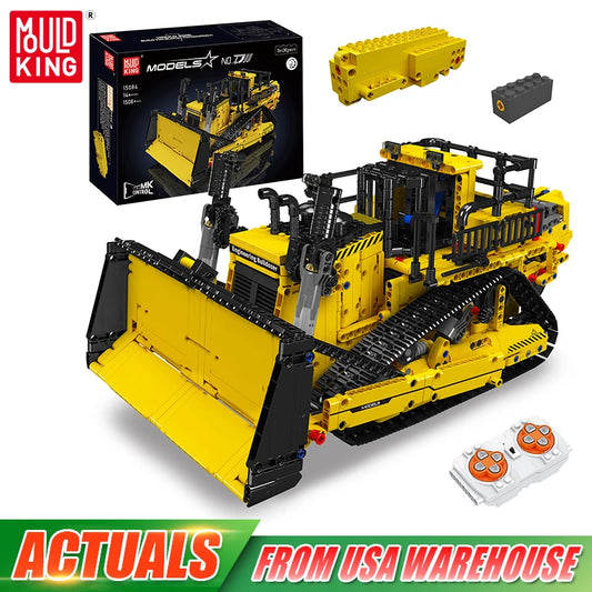 Mould King 15084 Technical Car Toys The APP RC Control D11 Bulldozer Building Block Assembly Truck Brick Set Kids Christmas Gift
