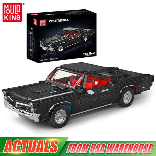 Mould King 10199 Technical Car Toys The Goat Muscle Car Building Block Assembly Vintage Car Brick Set Kids Christmas Gift